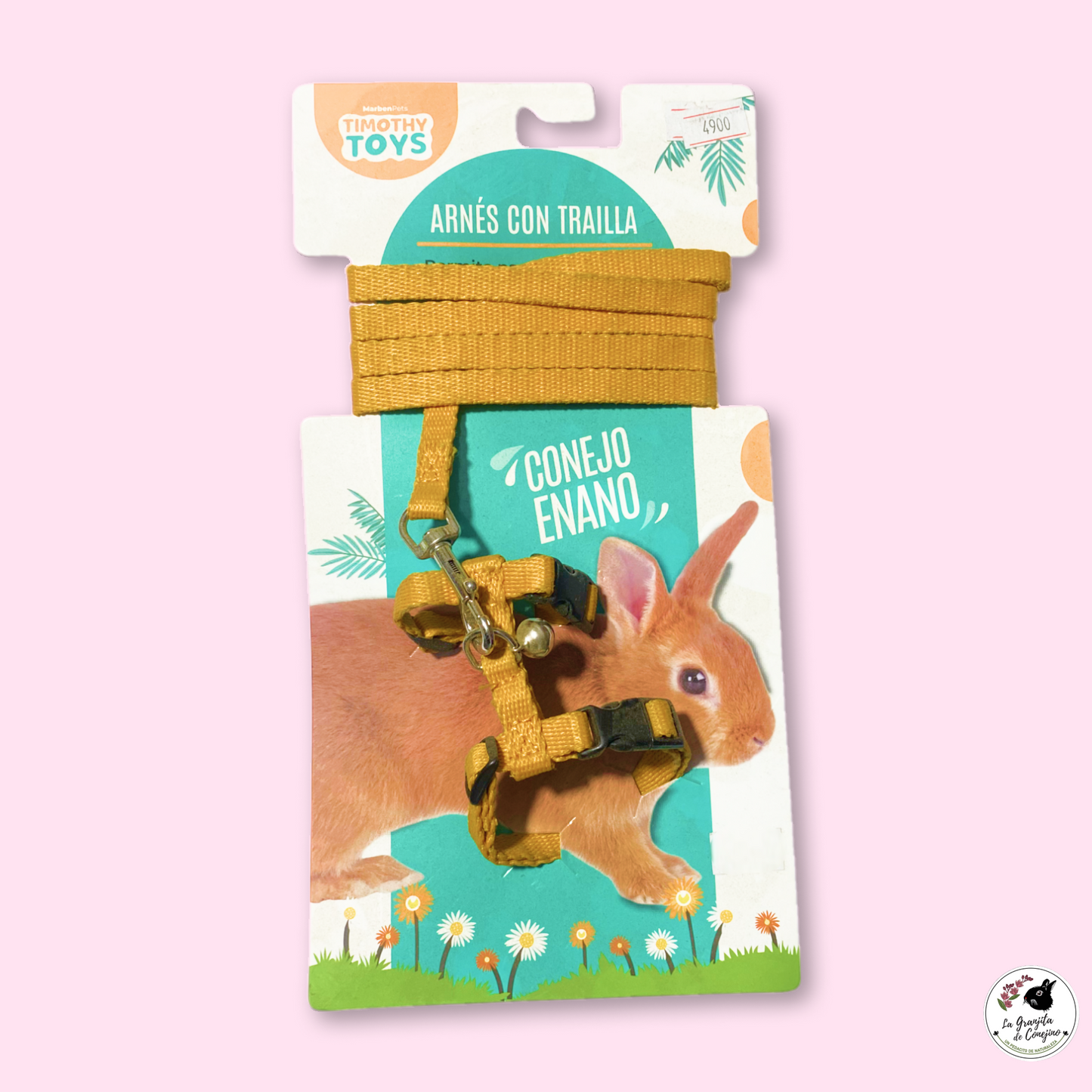 Arnes con Trailla para Conejo