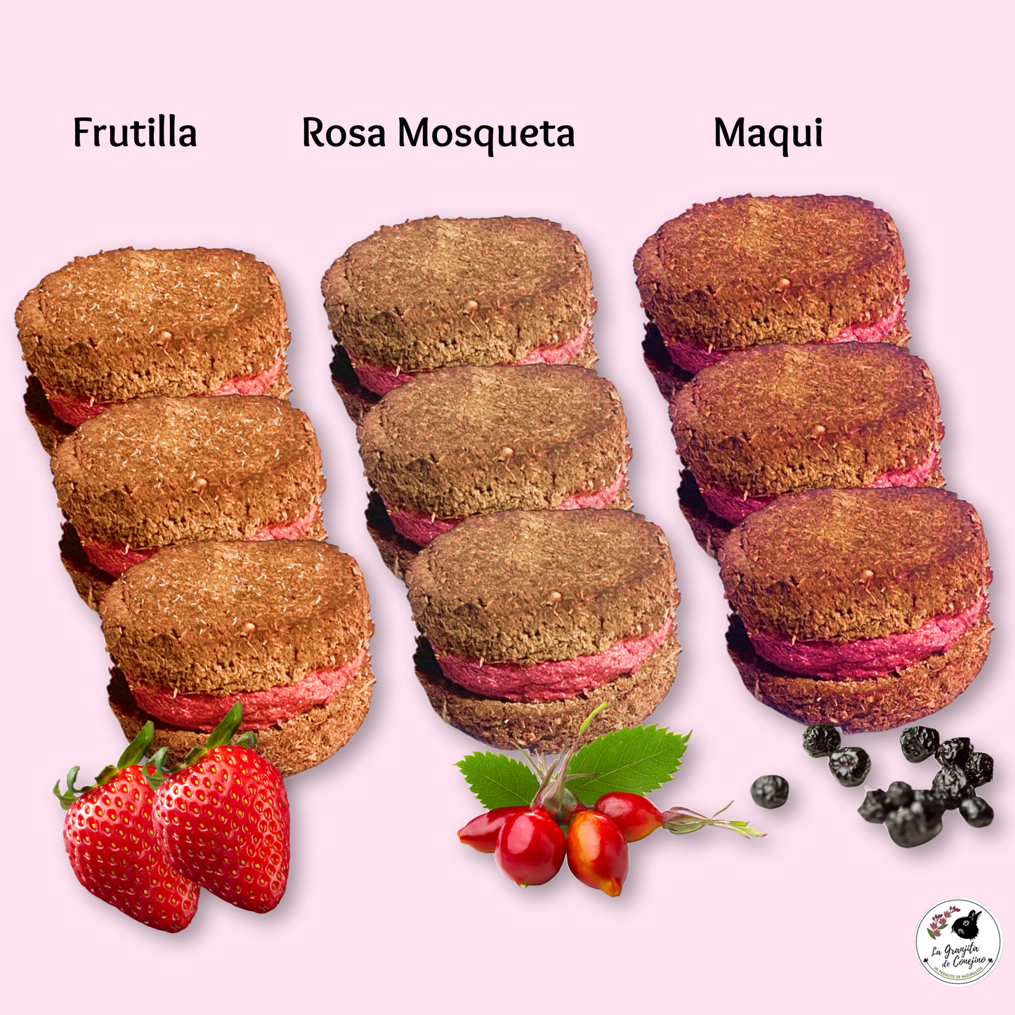 Macarons Frutos Rojos