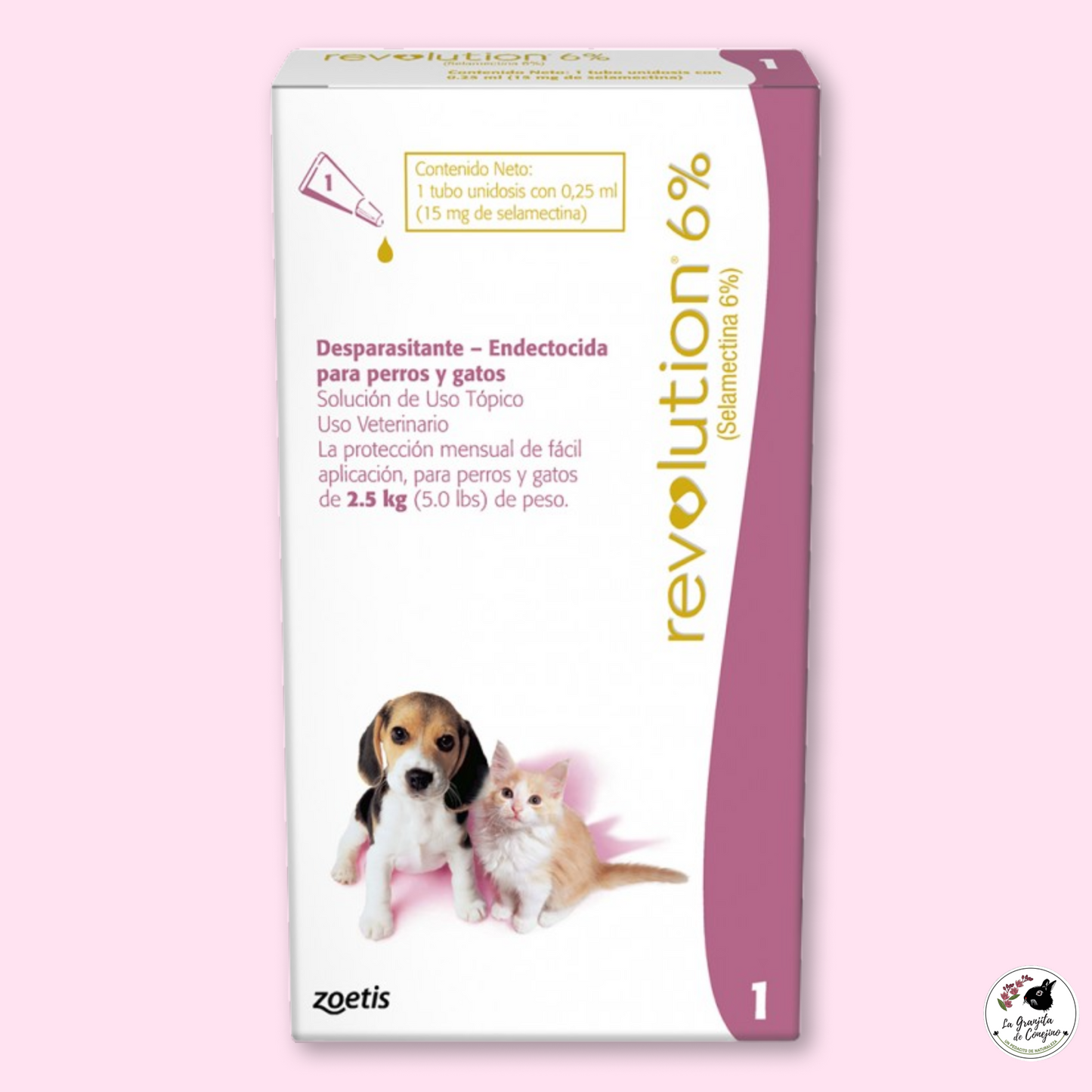 Revolution 6% perros y gatos hasta 2.5 kg