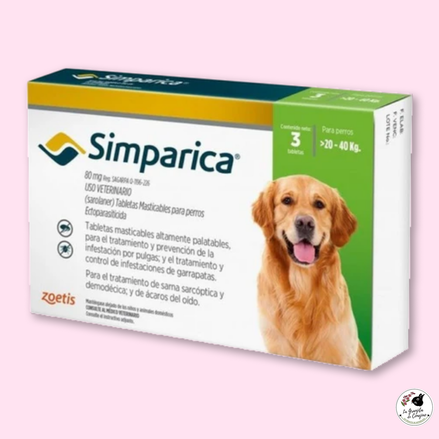 Simparica 80 Mg x 3 Comprimidos