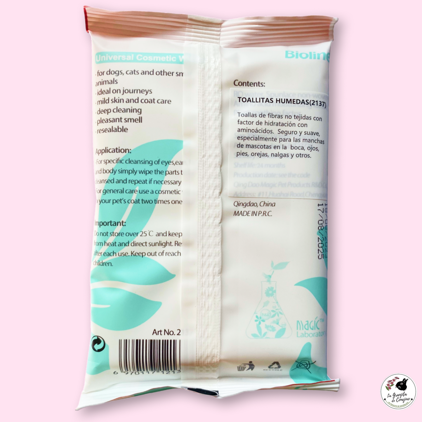 Toallitas Cosmesticas Universales Bioline