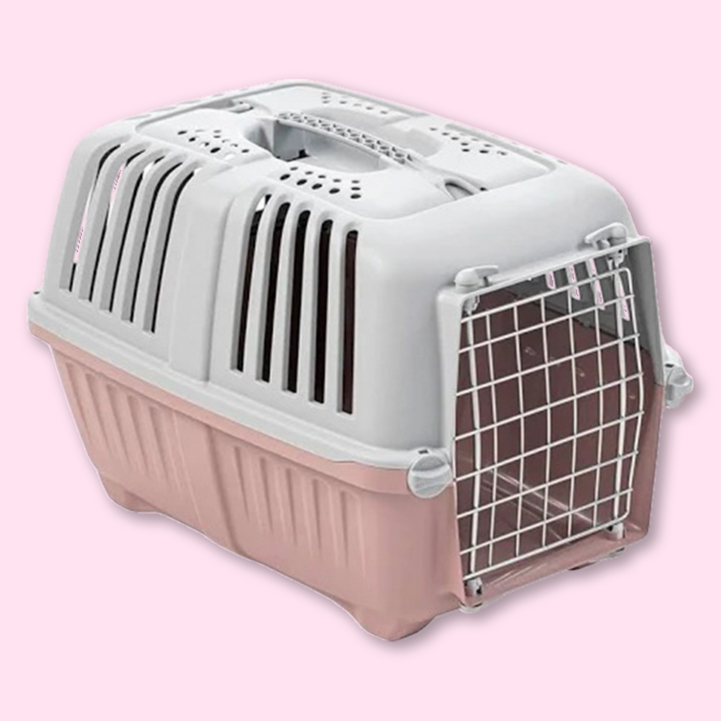 Jaula De Transporte Pratiko Rosa
