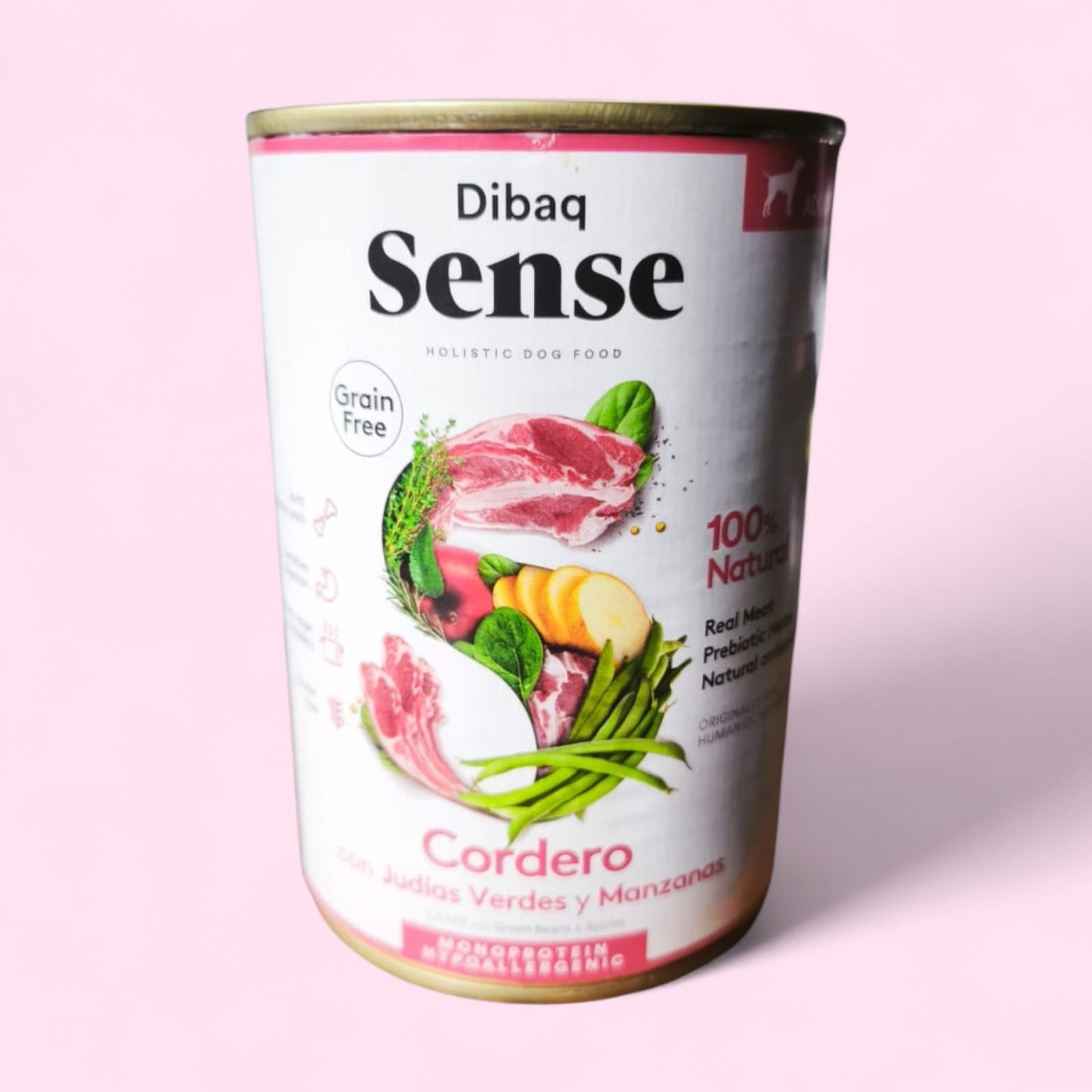 Alimento Húmedo Adulto Dibaq Sense Cordero Lata 380 gr