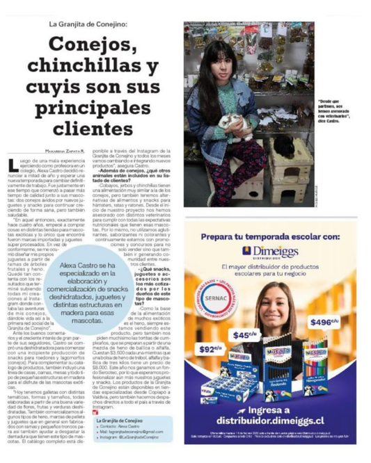 La vez que salimos en el diario Las últimas Noticias