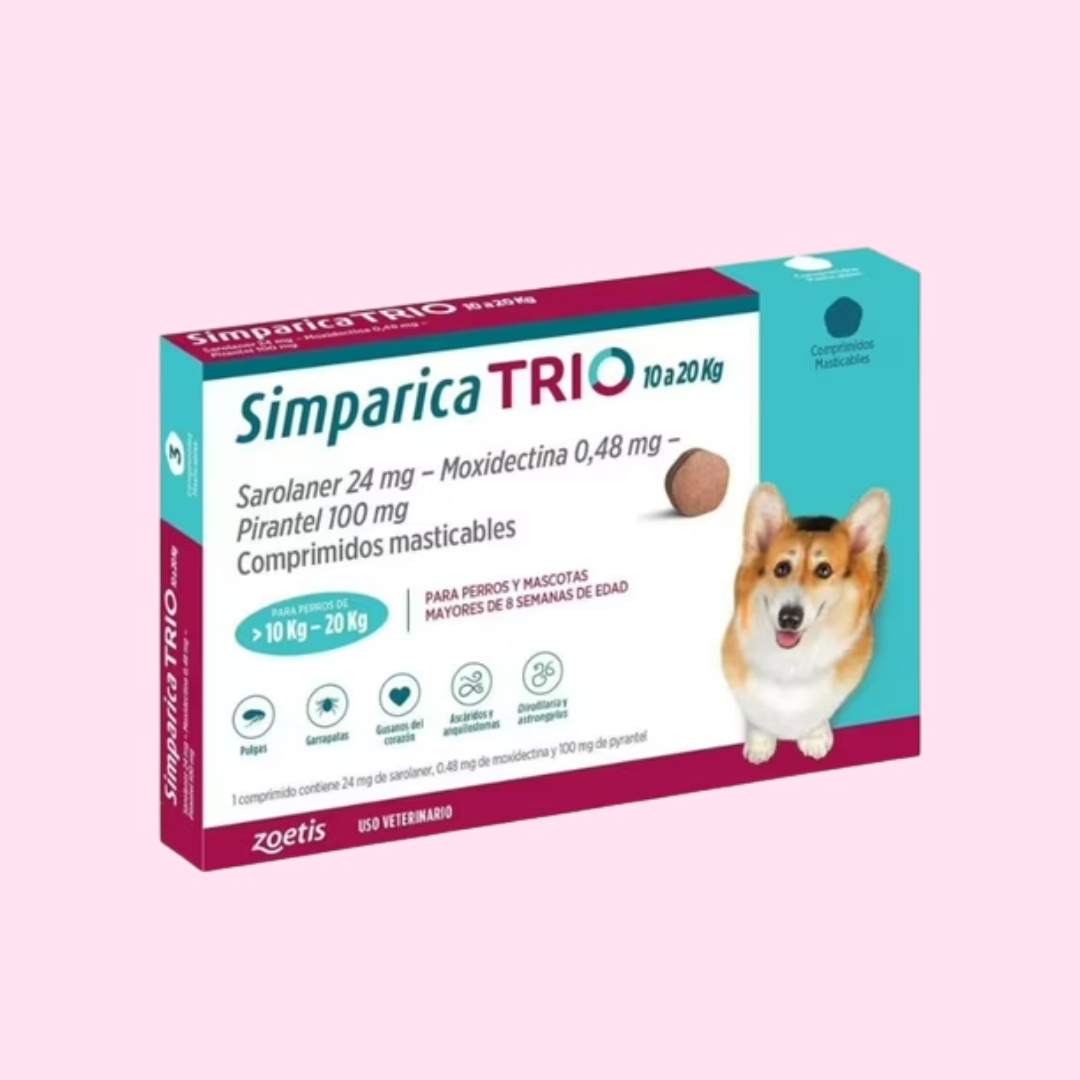 Simparica TRIO 10 a 20 kg