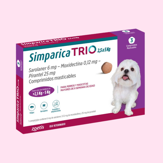Simparica TRIO 2,5 a 5 kg