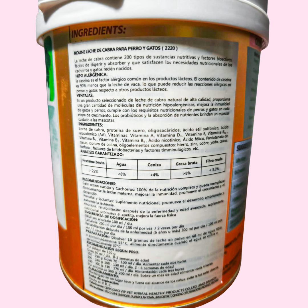 Bioline Leche de Cabra