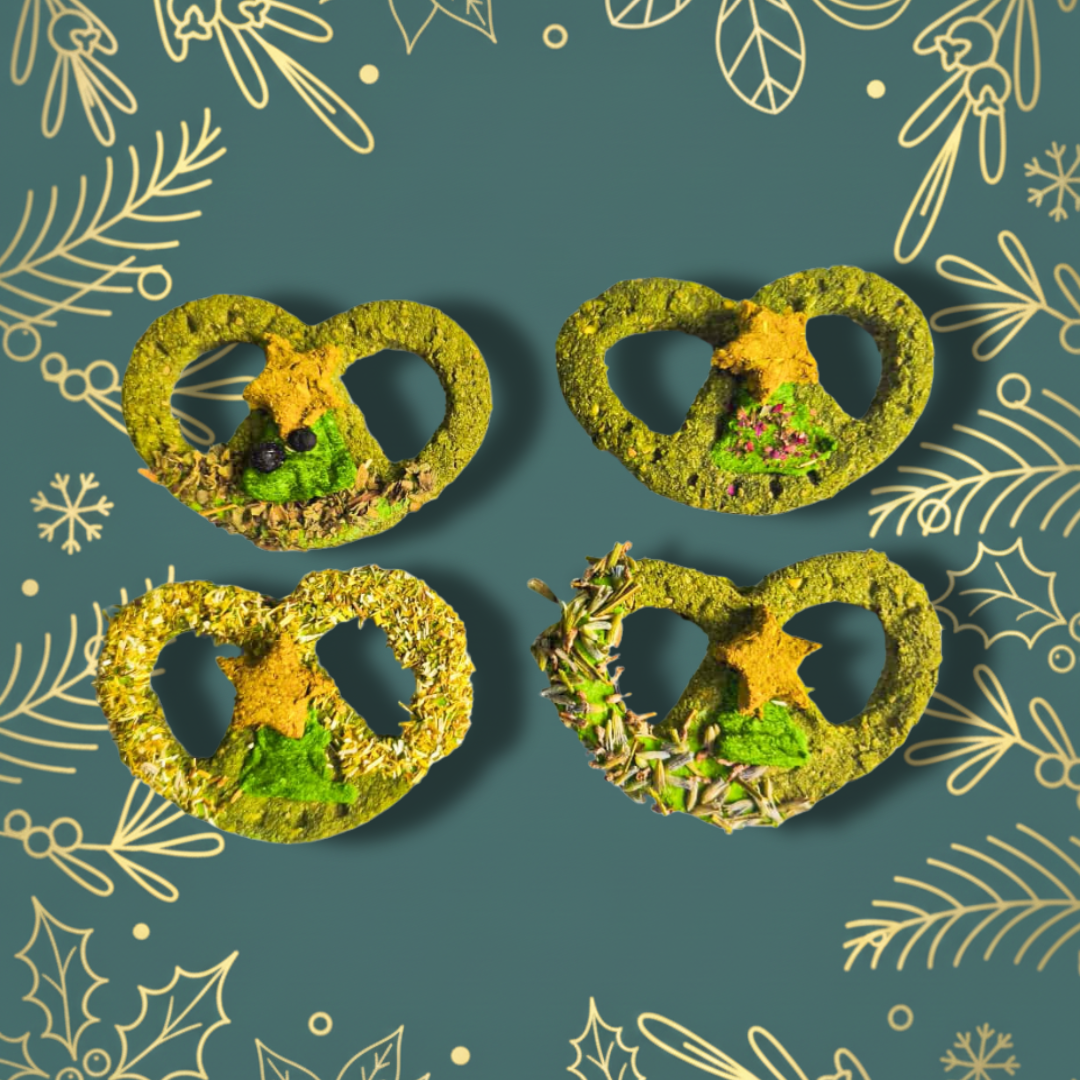 Pretzels navideños