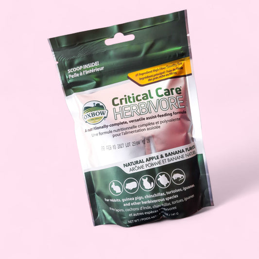 Critical care herbivoro manzana banana 141 gr