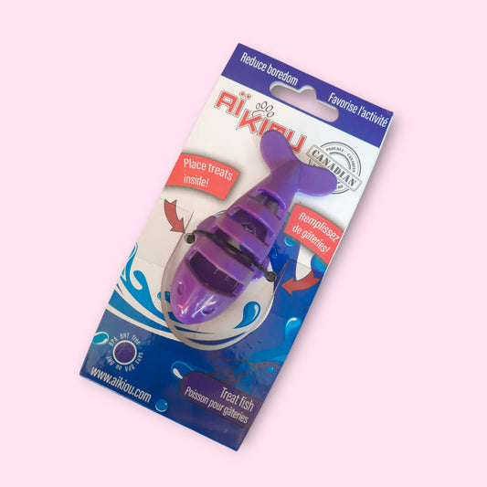 Juguete pez portagolosina para gato